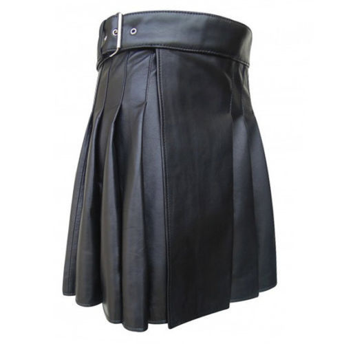 Mens Leather Gladiator Kilt